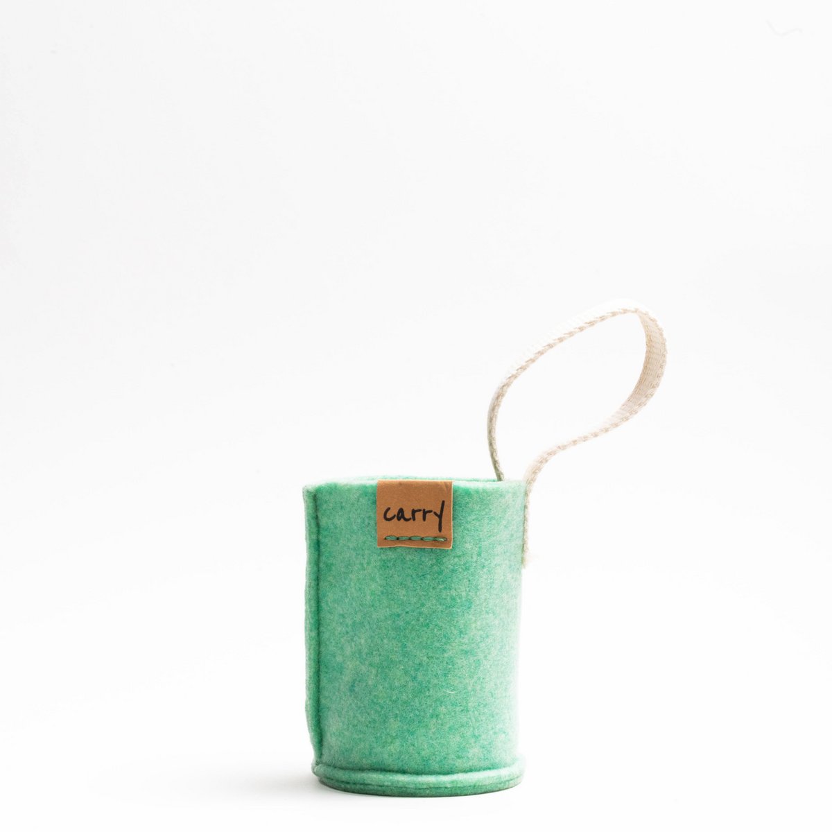 Portaborraccia "Menta"  in Feltro Riciclato per Borraccia in Vetro  0,4 l