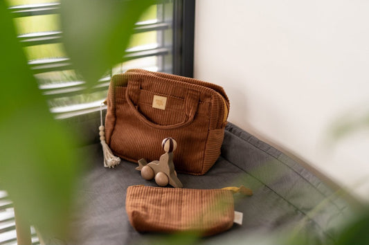 Set Trousse Viaggio Mamma & Bebè "Caramello"