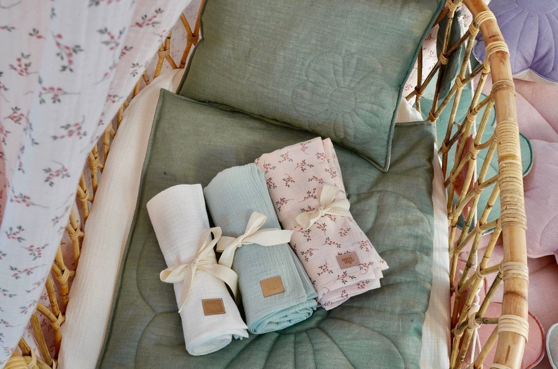 Copertina fasciatoio in mussola "Crema"