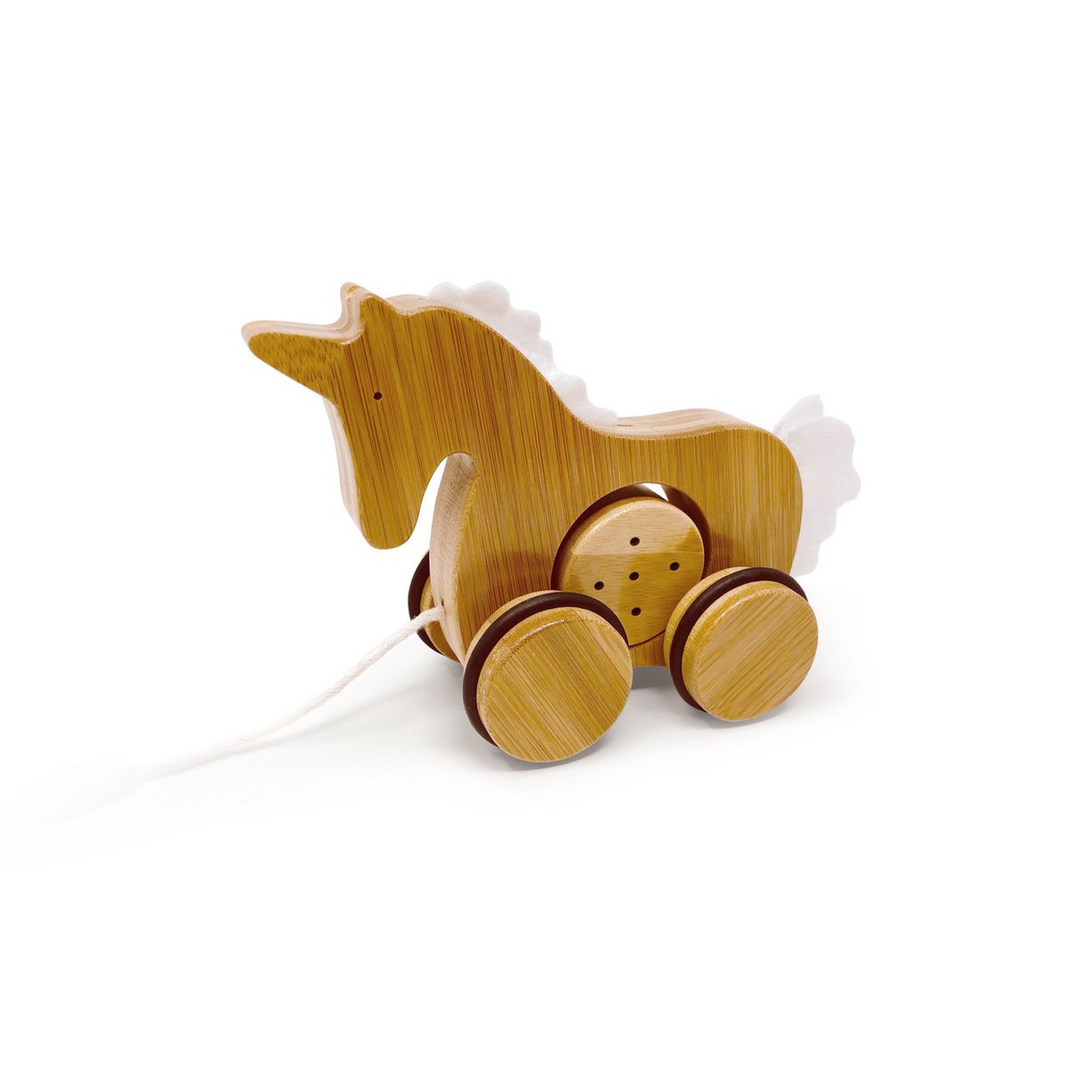 Unicorno da Tirare in Bambu