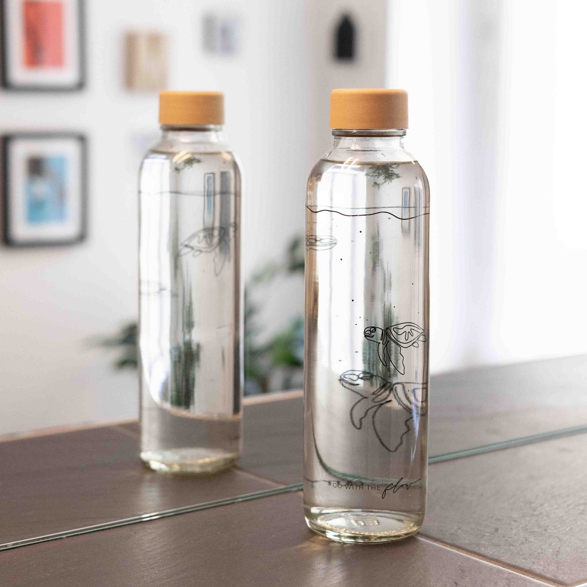 Borraccia in Vetro "Amici Dell'Oceano"  0,7 l