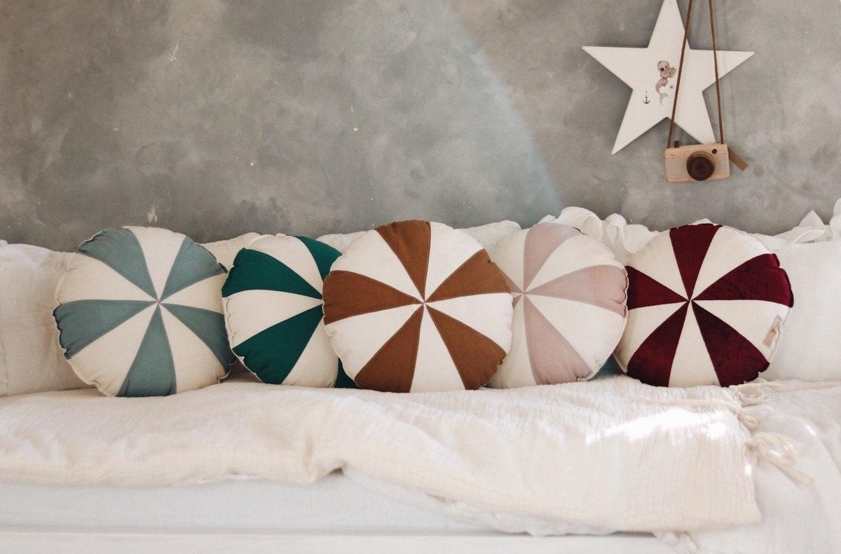 Cuscino Natalizio Patchwork “Caramel Candy”