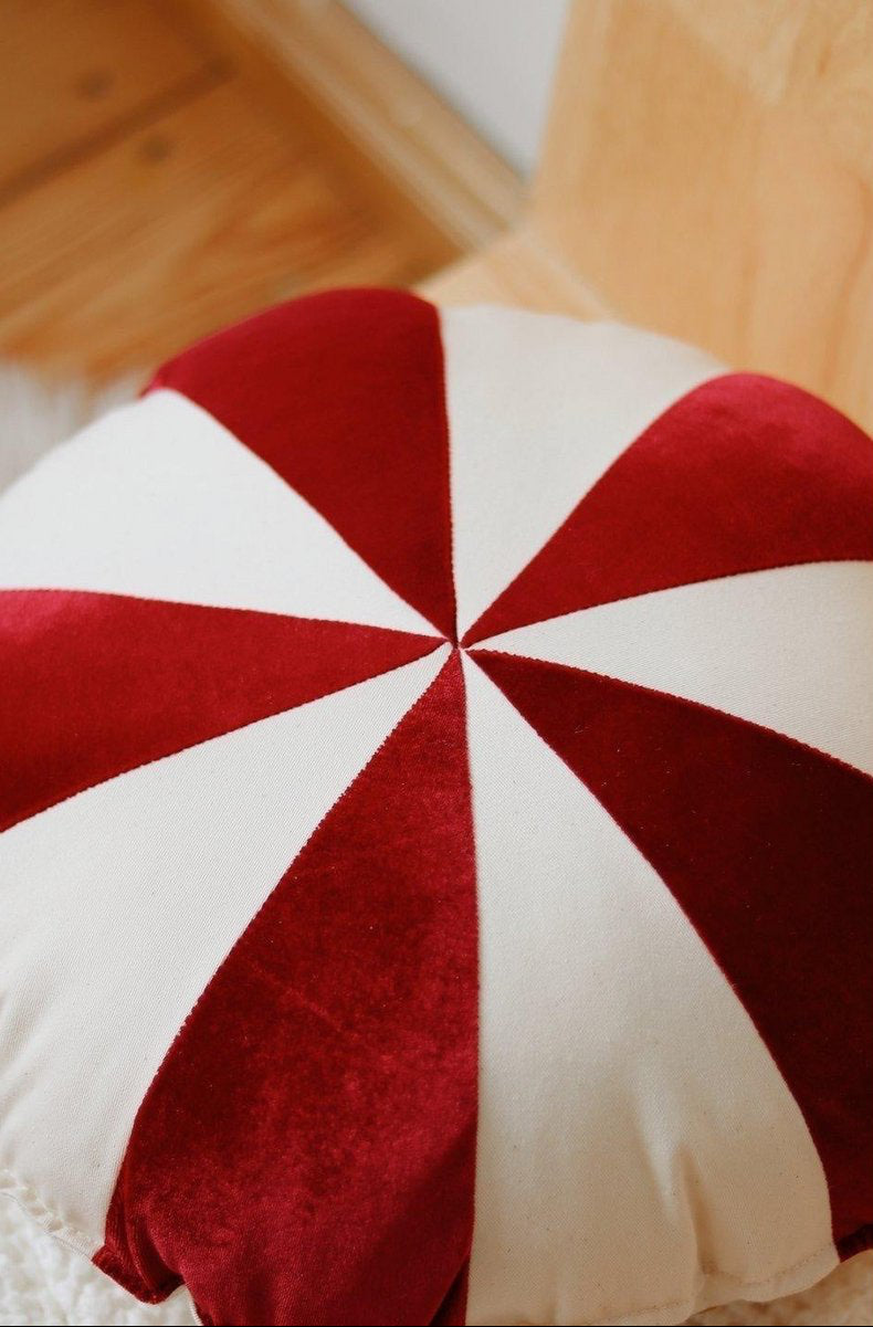 Cuscino Natalizio Patchwork “Red Candy"