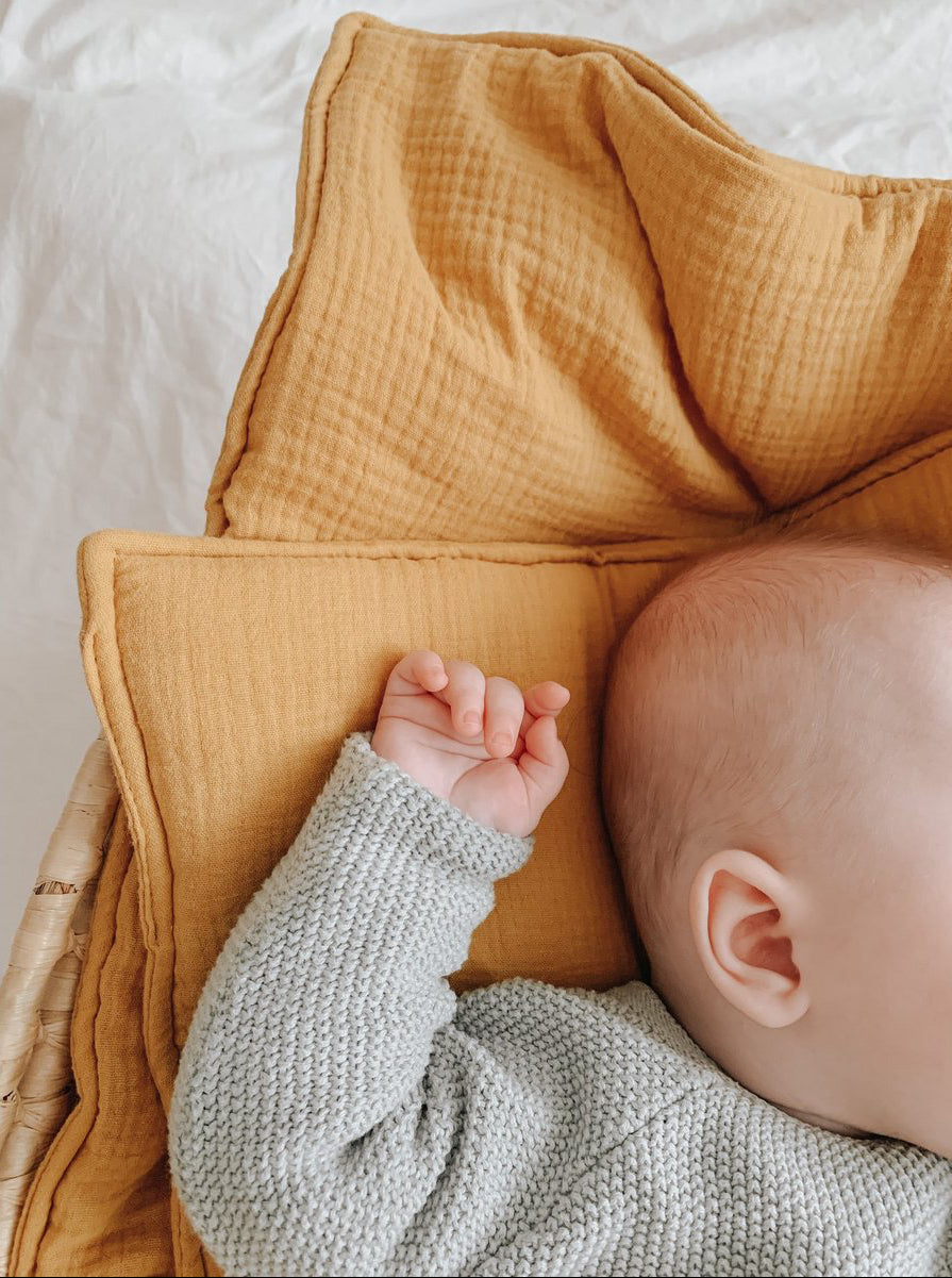 Set Copertina in mussola "Ocra" 95x65