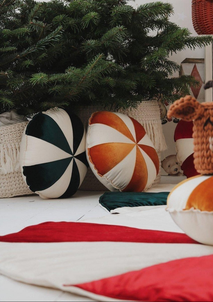 Cuscino Natalizio Patchwork “Gold Candy”