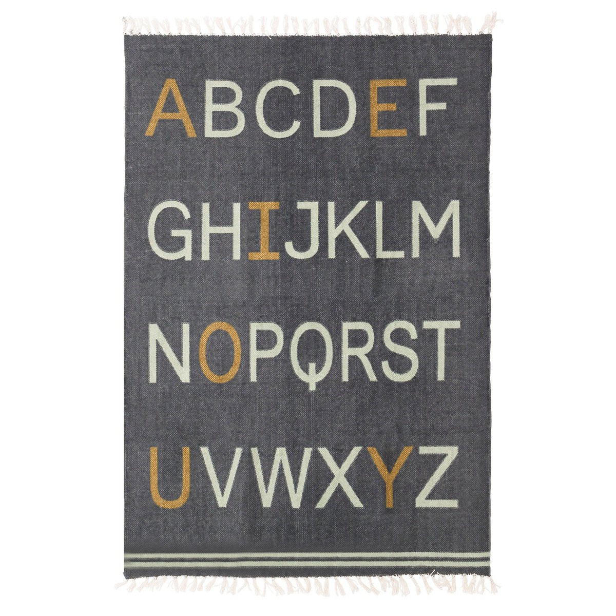 Tappeto Cameretta in cotone "Alphabet
