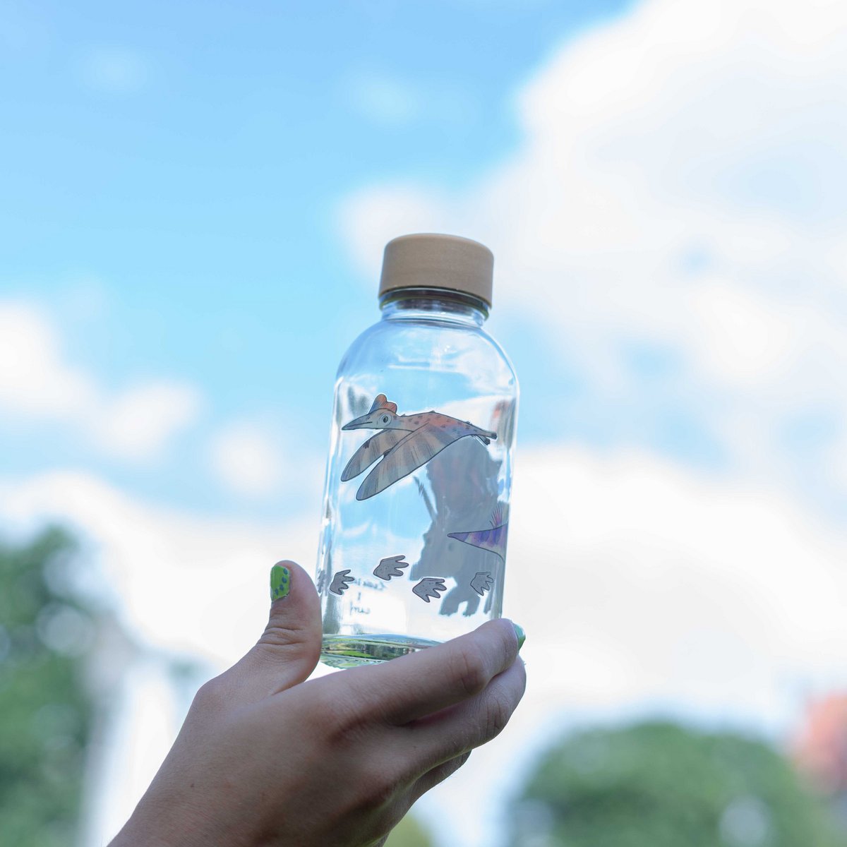 Borraccia in Vetro "Little Dino"  0,4 l