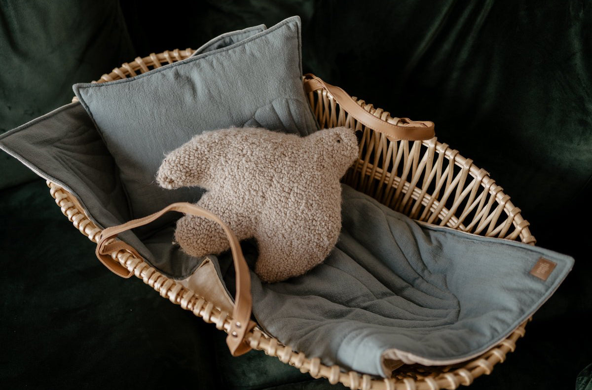 Set Copertina in lino "Conchiglia Occhio di mare" 95x65