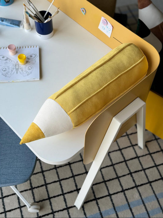Cuscino in velluto "Pastello Giallo"