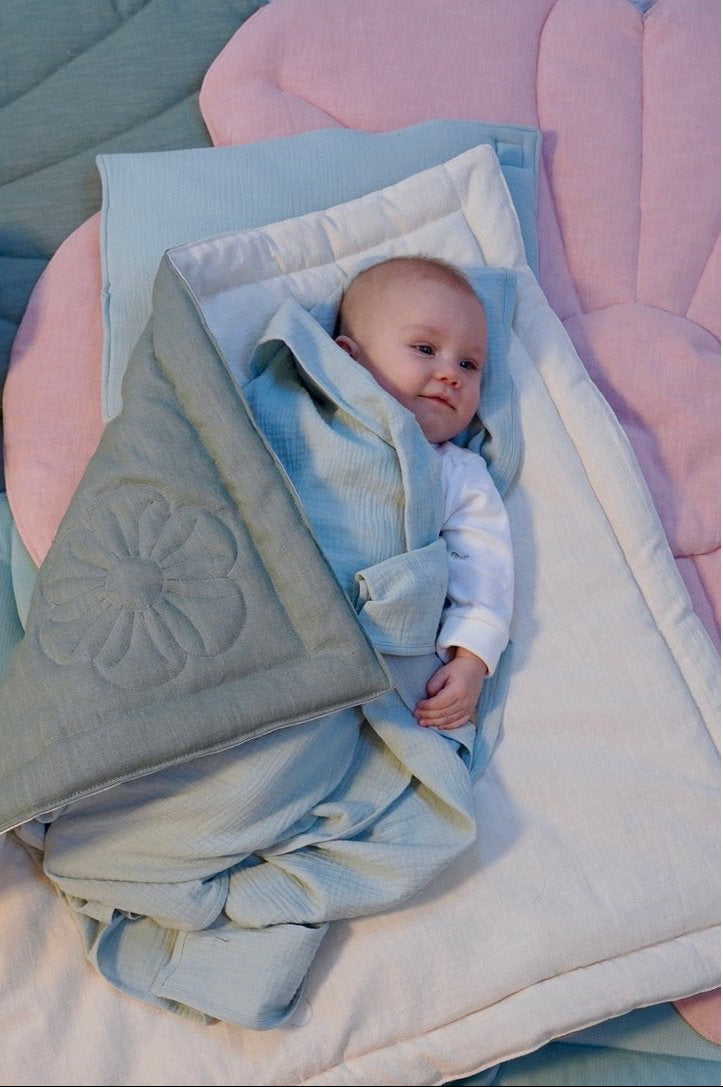 Sacco Nanna in lino "Fiore Sabbia"