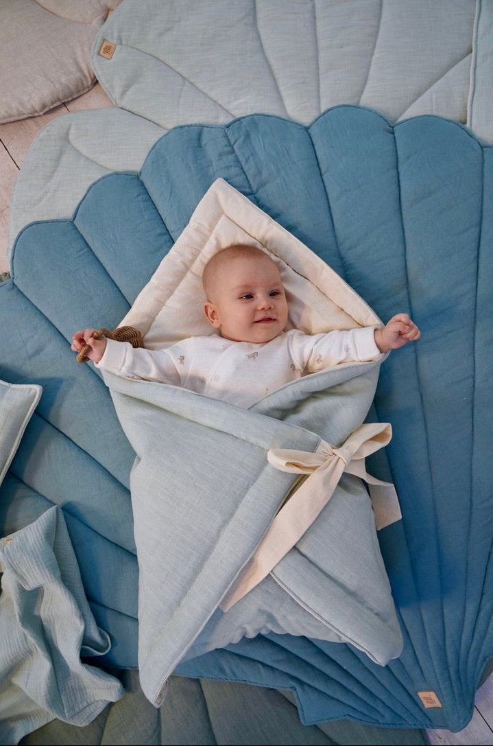 Sacco Nanna in lino "Conchiglia Occhio del mare"