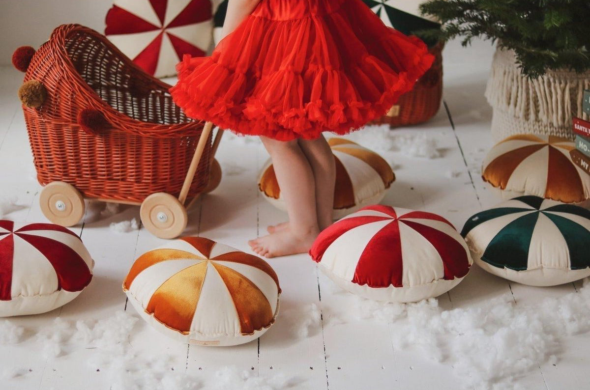 Cuscino Natalizio Patchwork “Gold Candy”