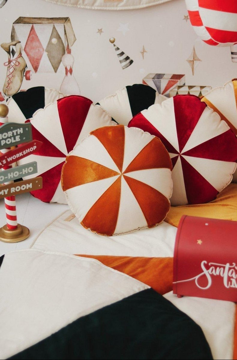 Cuscino Natalizio Patchwork “Gold Candy”