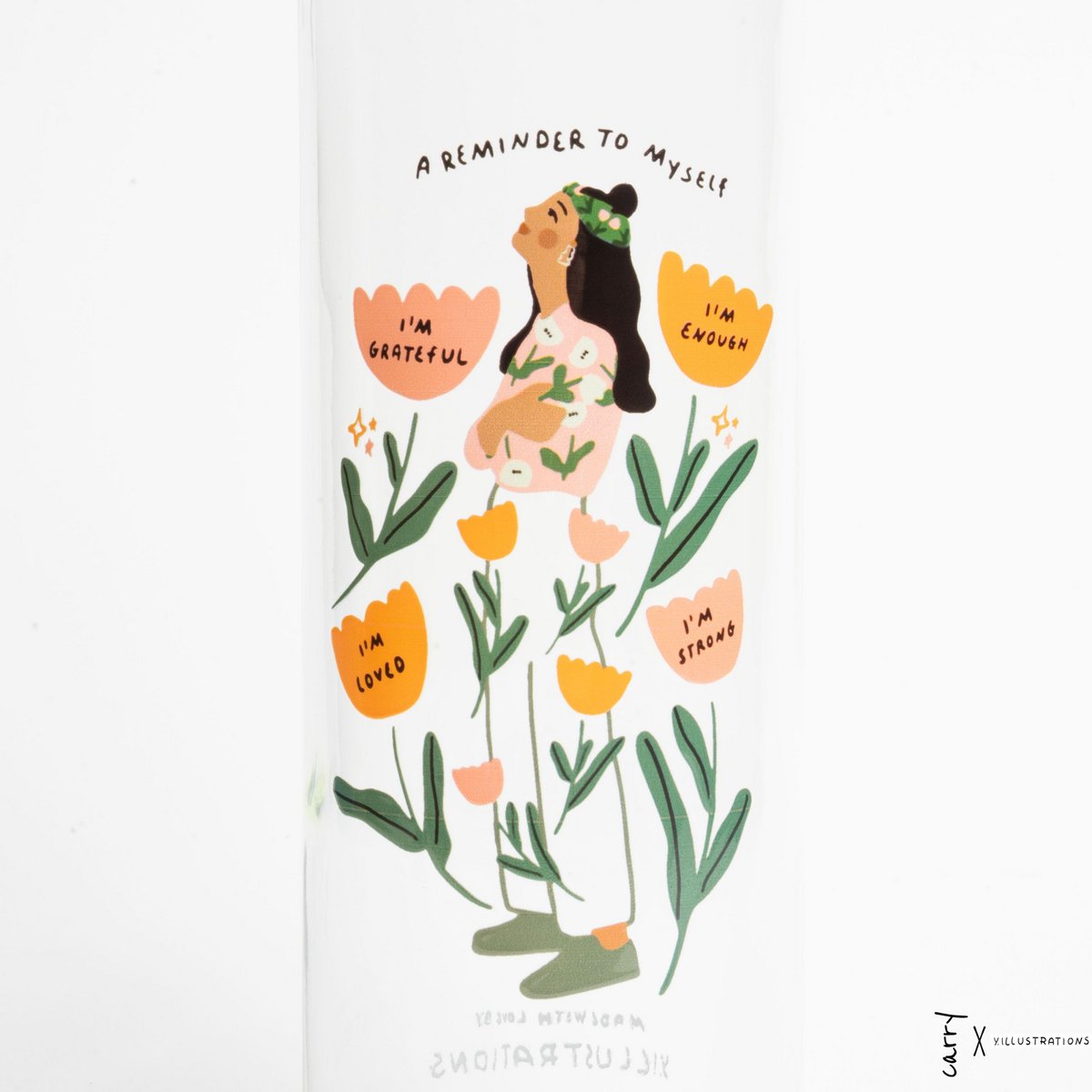 Borraccia in Vetro "Reminder To Myself"  0,7 l