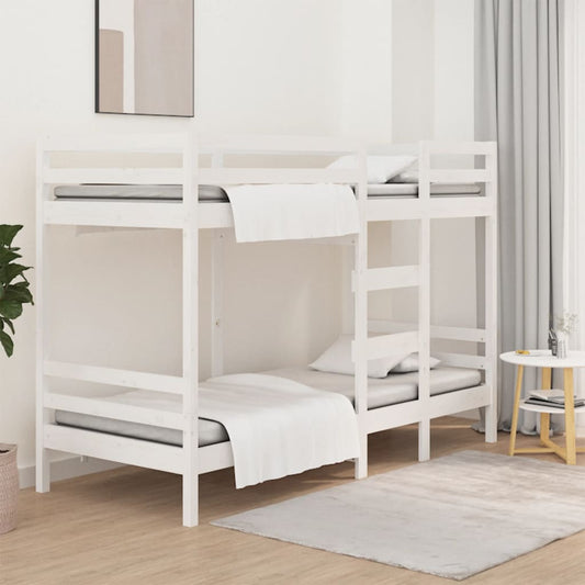 Letto A Castello In Legno Massello Di Pino
