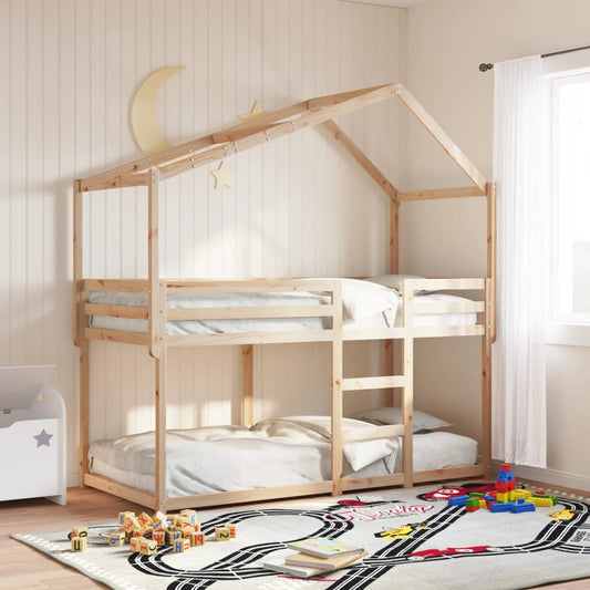 Letto A Castello Senza Materasso Legno Di Pino