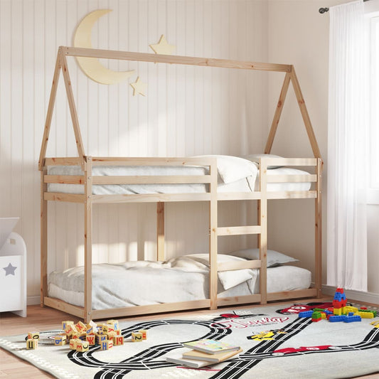 Letto A Castello Senza Materasso Legno Di Pino