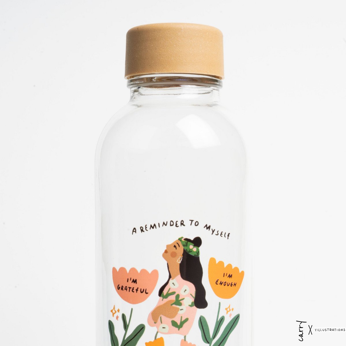 Borraccia in Vetro "Reminder To Myself"  0,7 l