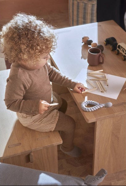 Set 2 Cucchiai "Mellow" - Marrone e Azzurro Polvere