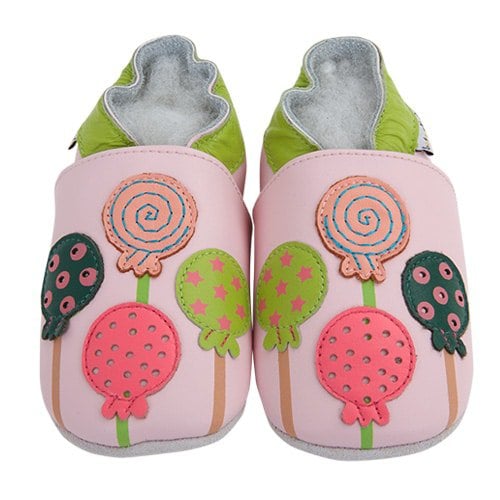 Pantofole in pelle "Lollipop"