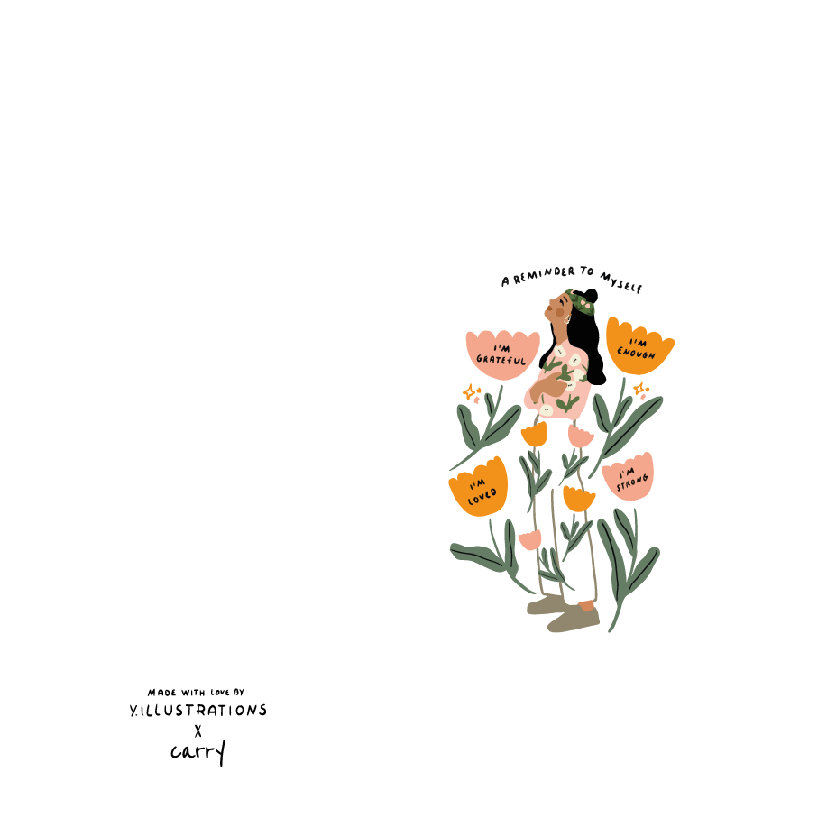 Borraccia in Vetro "Reminder To Myself"  0,7 l