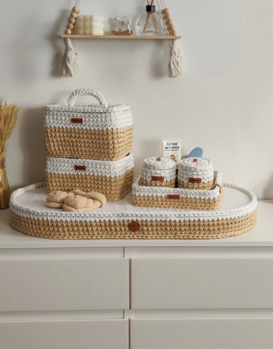 Fasciatoio Crochet Bicolore