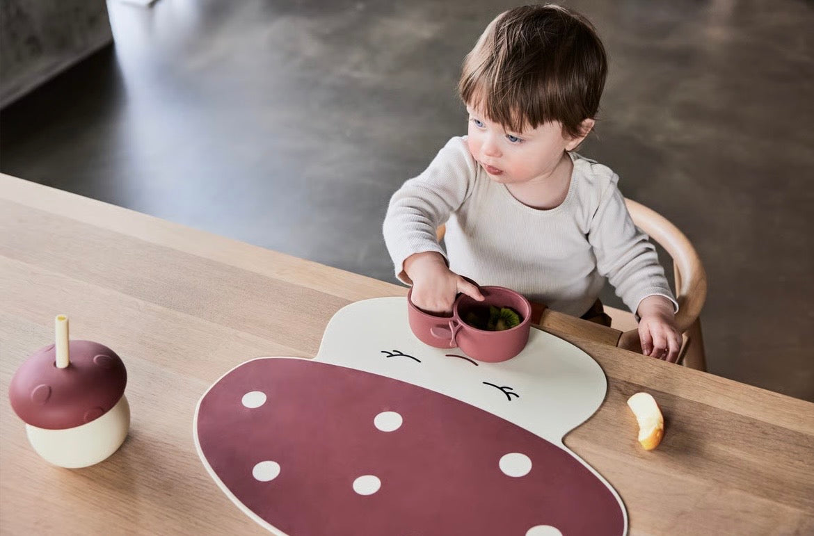 Tazza in Silicone con Cannuccia "Fungo"