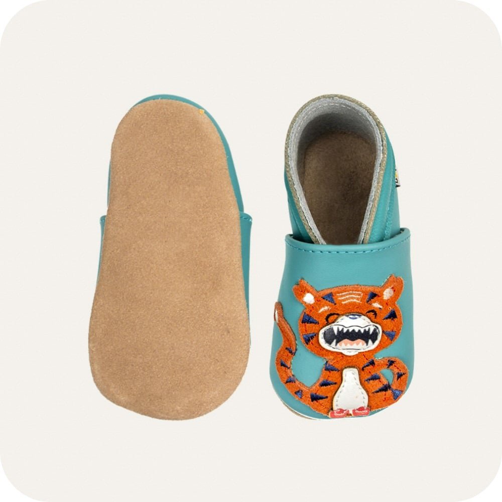 Pantofole in pelle "Tigro"