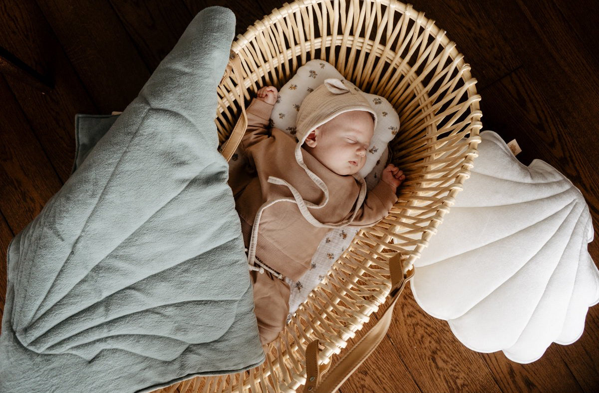 Set Copertina in lino "Conchiglia Occhio di mare" 95x65