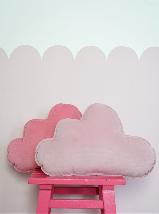 Cuscino Nuvola in Velluto  "Rosa"