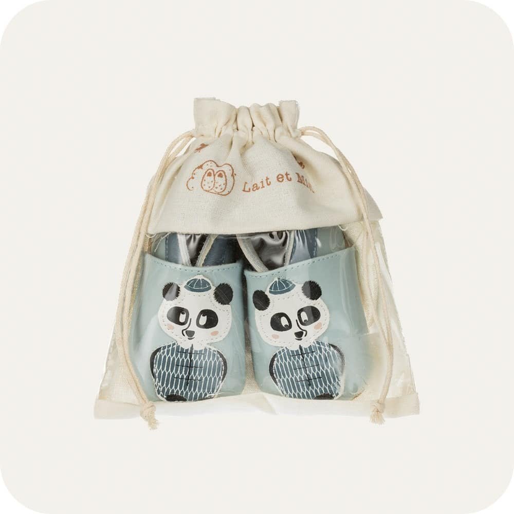 Pantofole  in pelle "Panda"