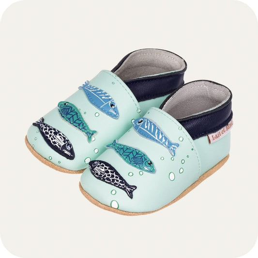 Pantofole in pelle "Sardine"