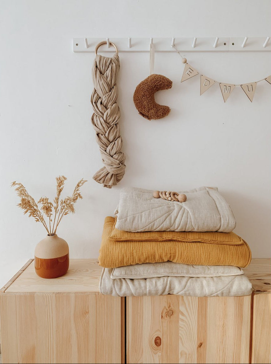 Set Copertina in mussola "Ocra" 95x65