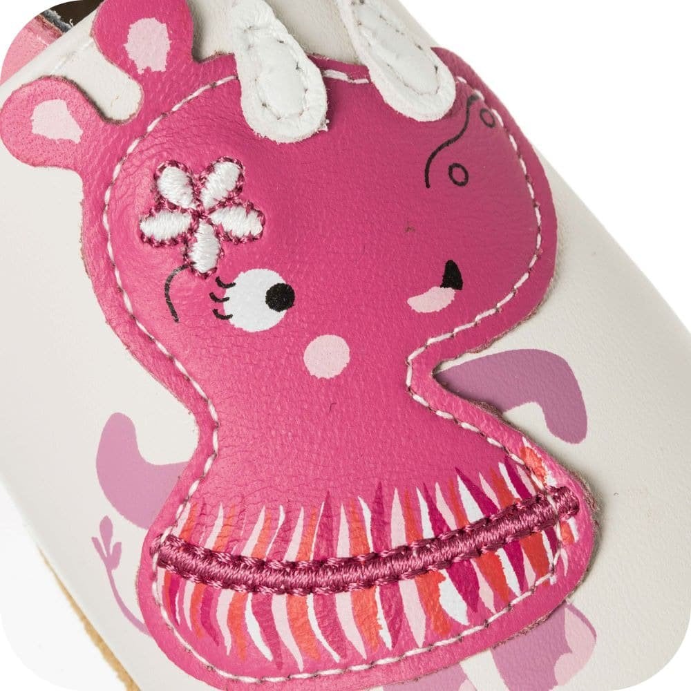 Pantofole da bambino in pelle "Rinoceronte Danzante"