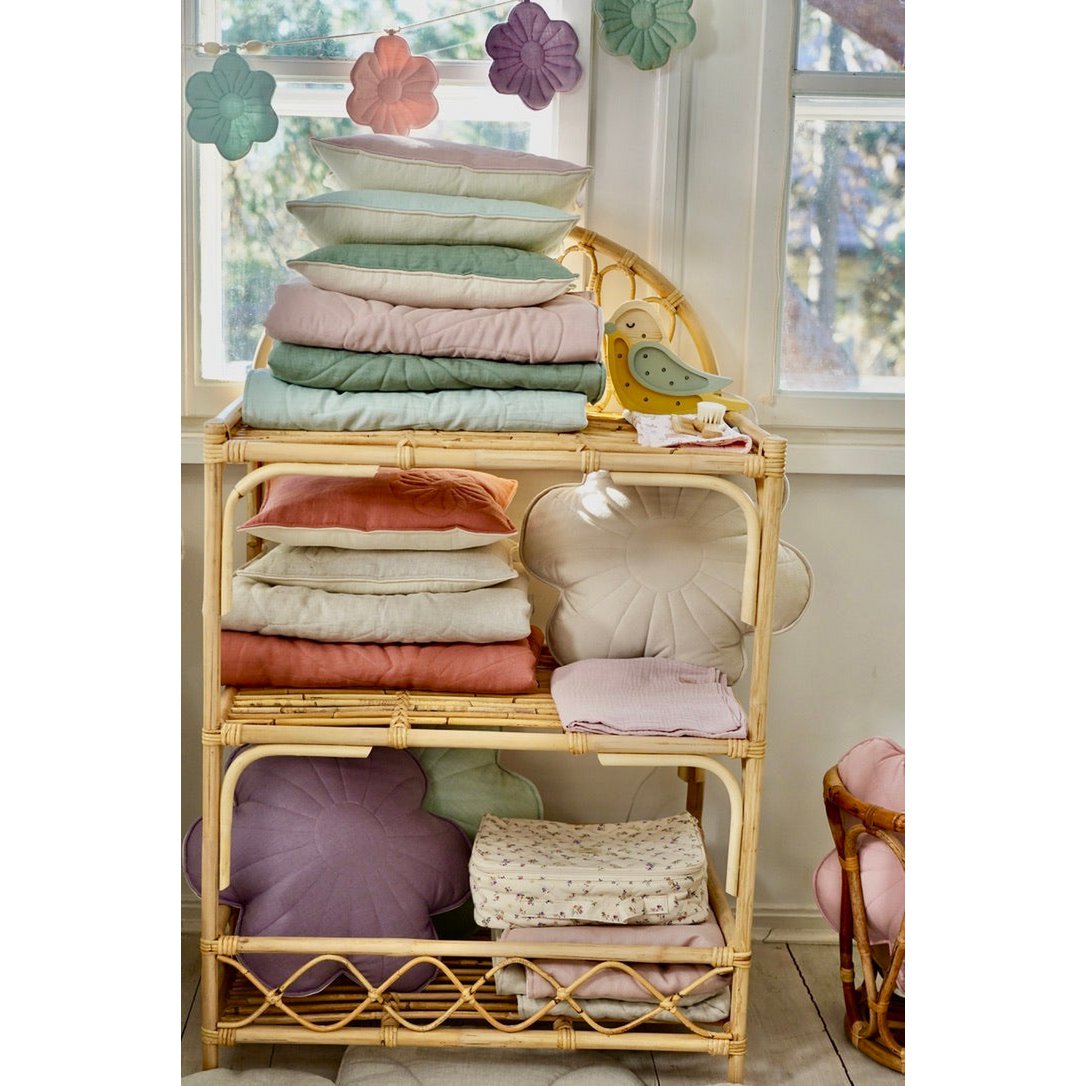 Set Copertina in lino "Fiore Rosa chiaro" 90x135