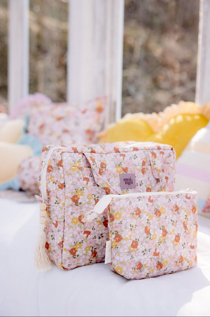 Set Beauty Bag "Mama Essentials - Giardino di Primavera"