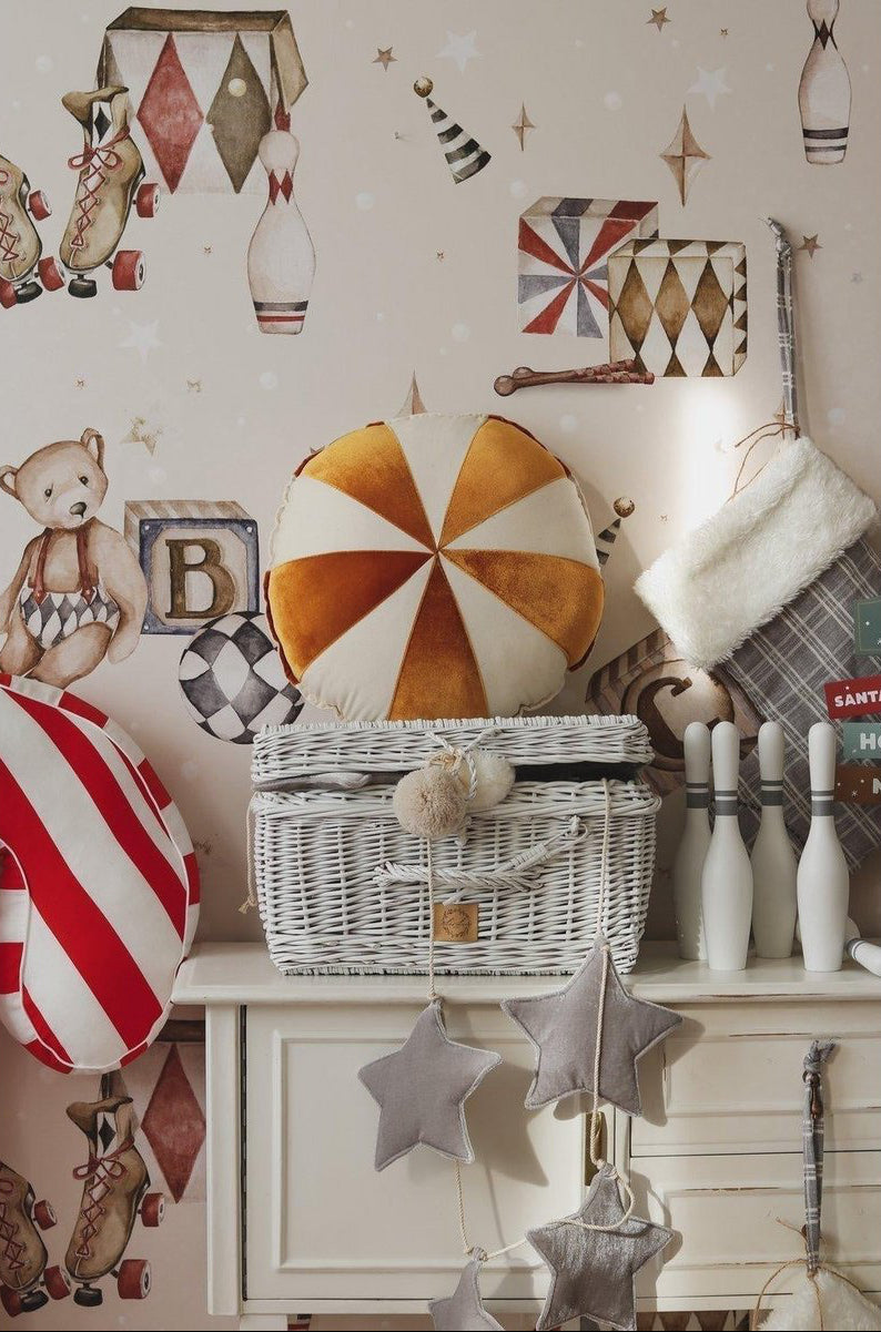 Cuscino Natalizio Patchwork “Gold Candy”