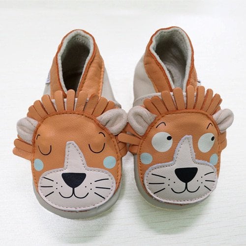 Pantofole  in pelle "Leone"