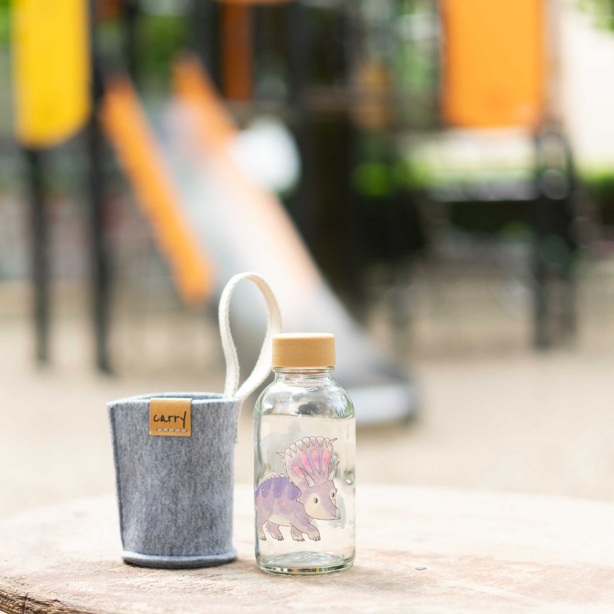 Borraccia in Vetro "Little Dino"  0,4 l