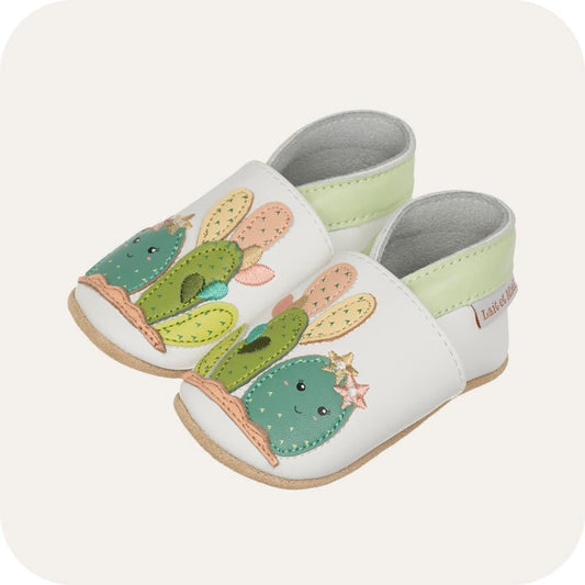 Pantofole in pelle "Cactus"
