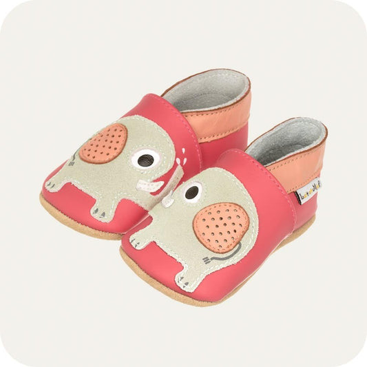 Pantofole in pelle "Elefante"