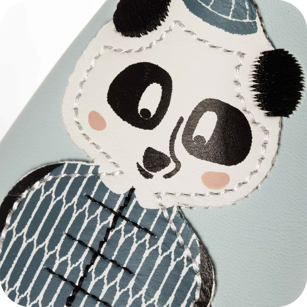 Pantofole  in pelle "Panda"