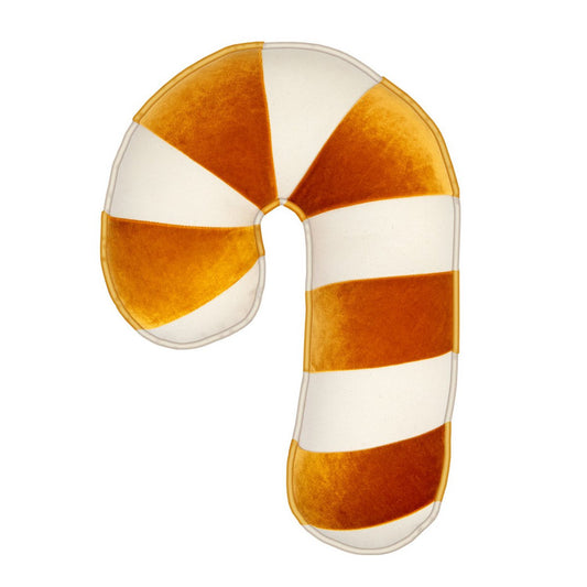 Cuscino Patchwork Natalizio  “Gold Candy Cane”