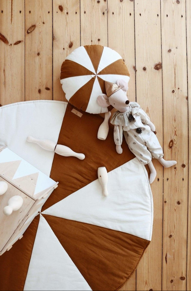 Cuscino Natalizio Patchwork “Caramel Candy”