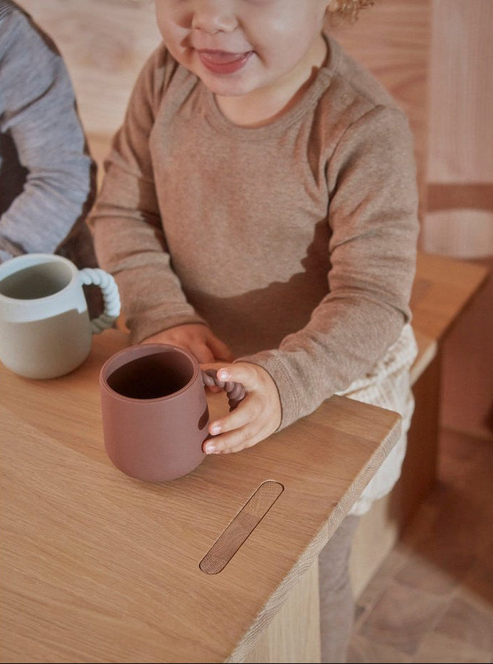 Set 2 Tazze "Mellow" - Marrone e Azzurro Polvere