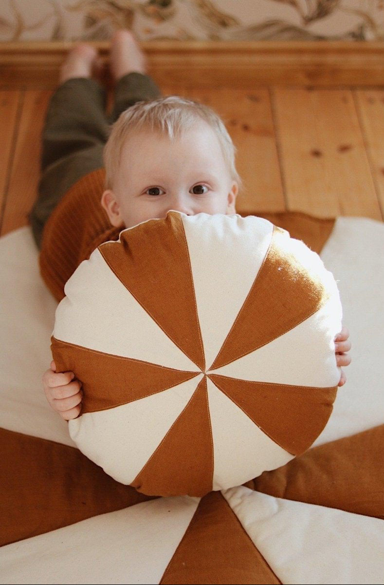 Cuscino Natalizio Patchwork “Caramel Candy”