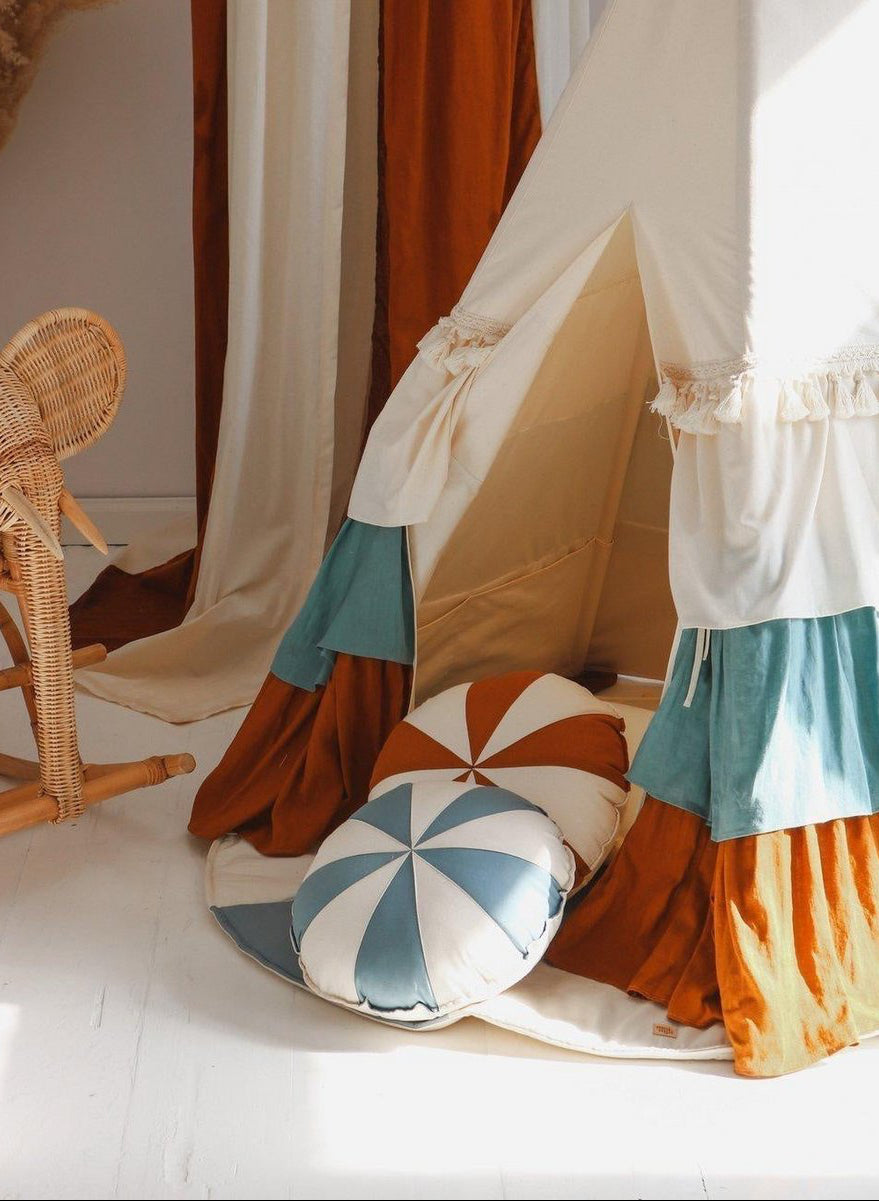 Cuscino Natalizio Patchwork “Caramel Candy”