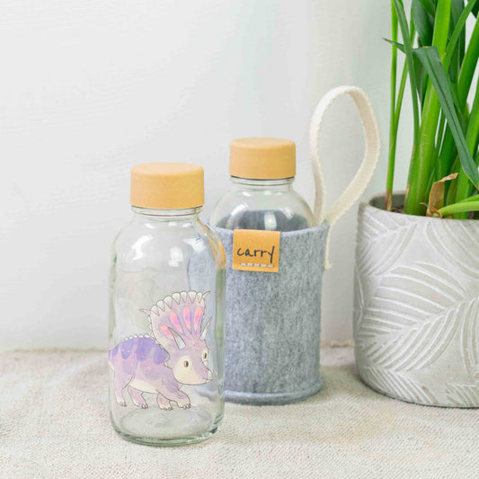 Borraccia in Vetro "Little Dino"  0,4 l