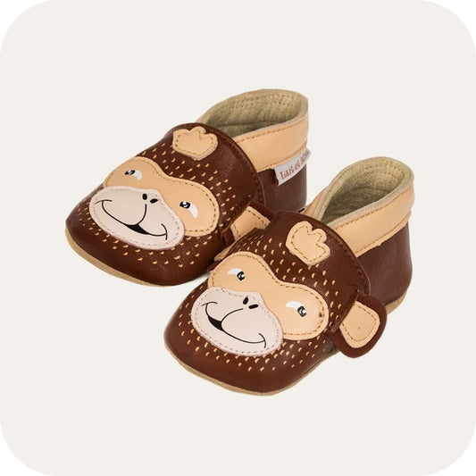 Pantofole in pelle "Scimmietta"