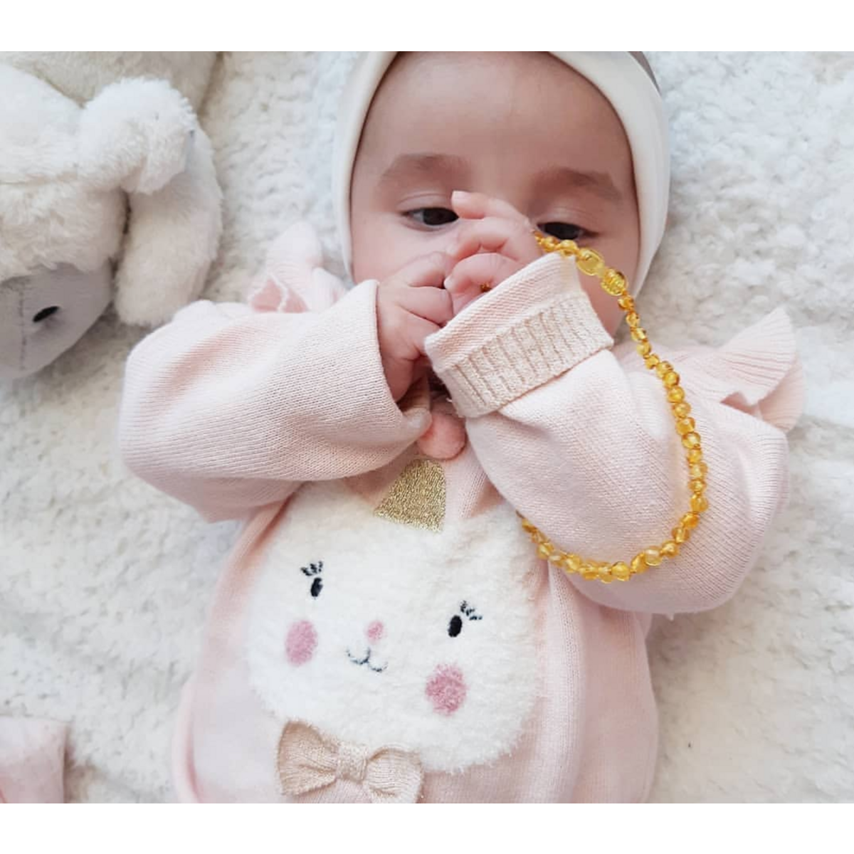 Limone - Collana in ambra baby